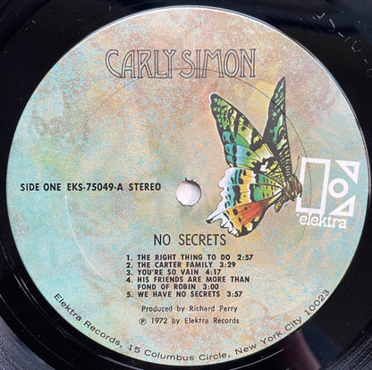 Carly Simon - No Secrets - LP 3