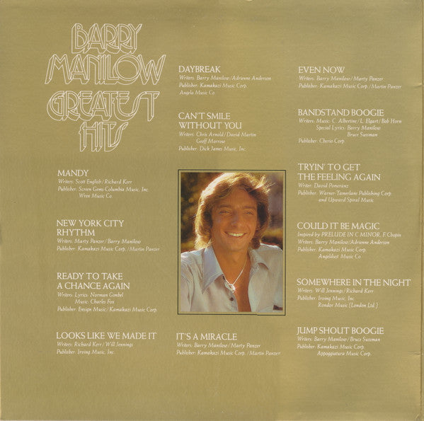Barry Manilow - Greatest Hits - LP 2