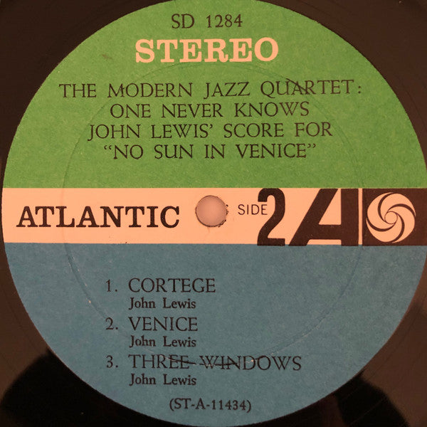 The Modern Jazz Quartet - The Modern Jazz Quartet Plays “No Sun In Venice”) - LP 3