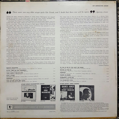 Dinah Washington With Quincy Jones And His Orchestra - The Queen And Quincy - LP 2