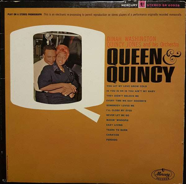 Dinah Washington With Quincy Jones And His Orchestra - The Queen And Quincy - LP
