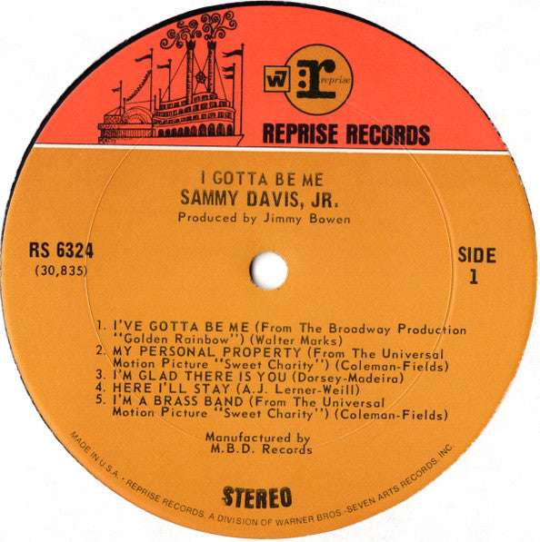 Sammy Davis Jr. - I've Gotta Be Me - LP 3