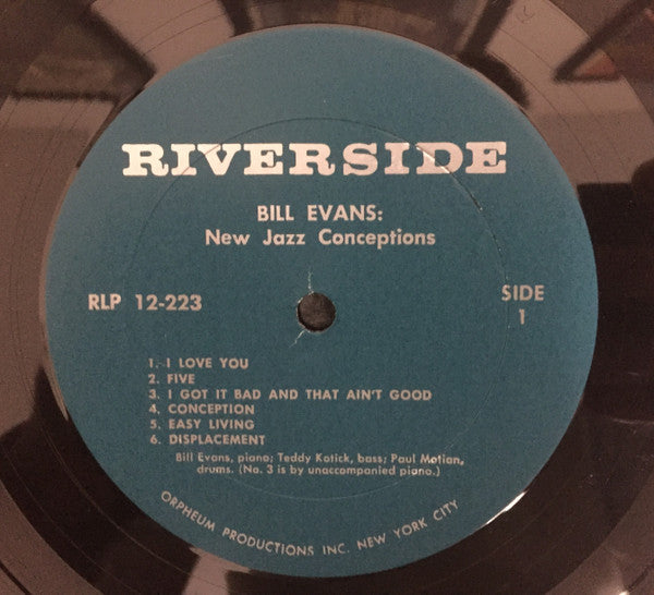 Bill Evans - New Jazz Conceptions - LP 3