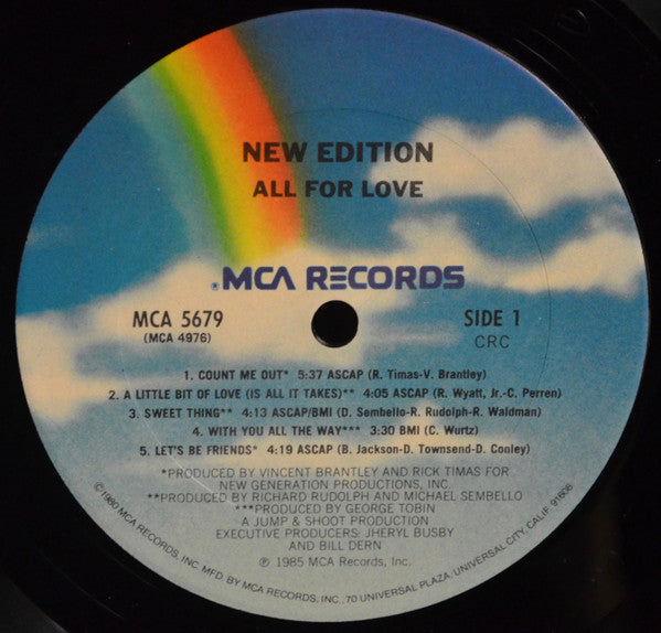 New Edition - All For Love - LP 3