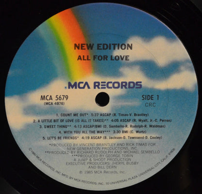 New Edition - All For Love - LP 3