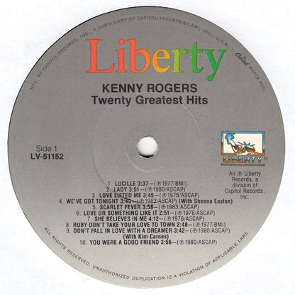 Kenny Rogers - Twenty Greatest Hits - LP 3