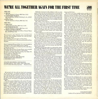 Dave Brubeck - We're All Together Again For The First Time - LP 2