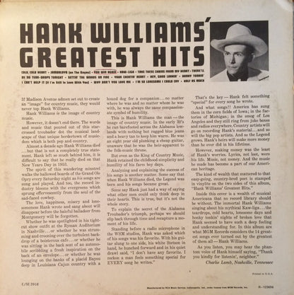Hank Williams - Greatest Hits - LP 2