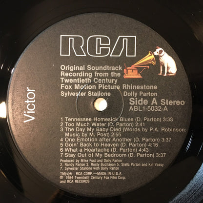 Various - Rhinestone - Original Soundtrack Recording From The Twentieth Century Fox Motion Picture - LP 3