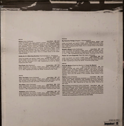 John Coltrane - The Best Of John Coltrane - His Greatest Years - LP 3