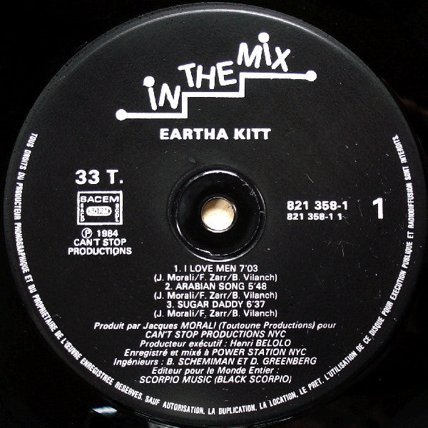 Eartha Kitt - I Love Men - LP 3