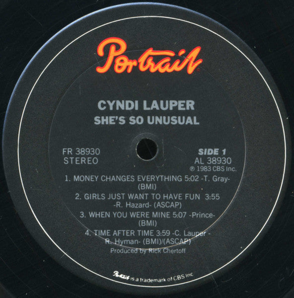 Cyndi Lauper - She's So Unusual - LP 3