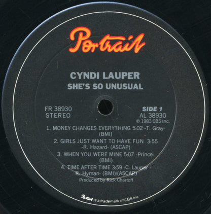 Cyndi Lauper - She's So Unusual - LP 3