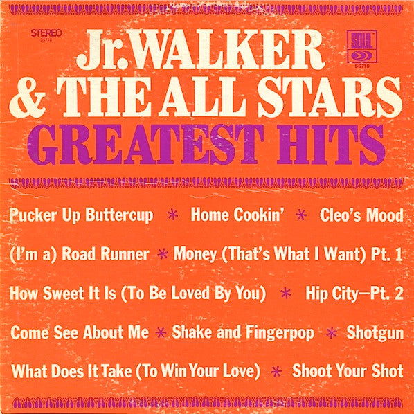 Jr Walker and the All Stars - Greatest Hits - LP