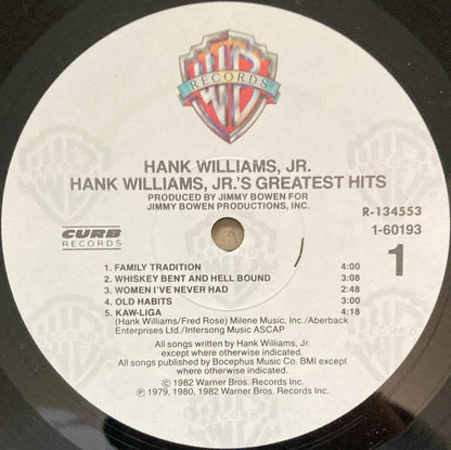 Hank Williams, Jr. - Hank Williams, Jr.'s Greatest Hits - LP 3