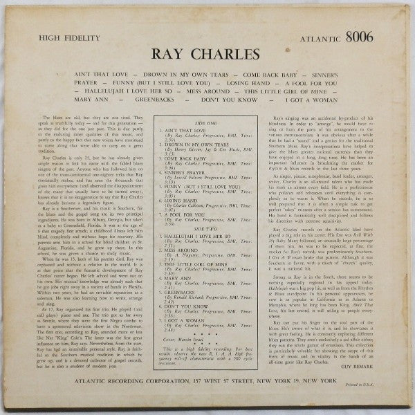 Ray Charles - Ray Charles - LP 2