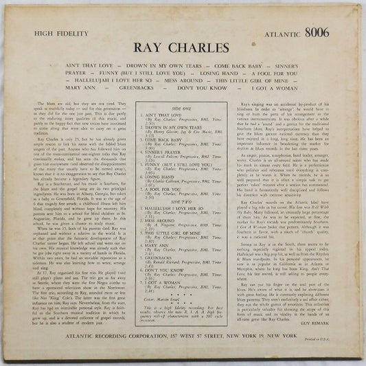 Ray Charles - Ray Charles - LP 2