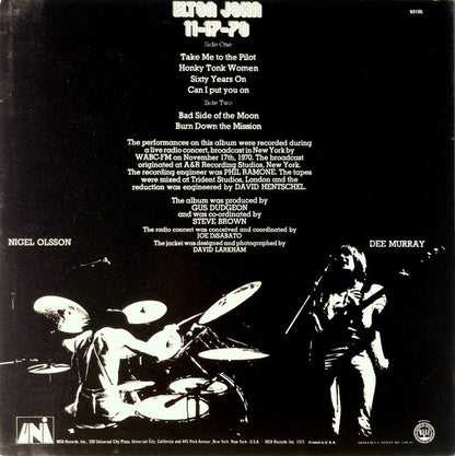 Elton John With Dee Murray And Nigel Olsson - 11-17-70 - LP 4