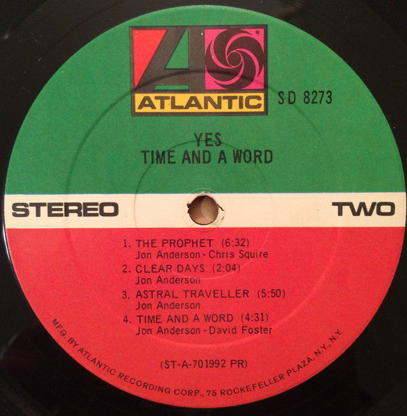 Yes - Time And A Word - LP 3