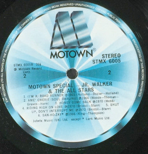 Jr. Walker And The All Stars - Motown Special Jr. Walker And The All Stars - LP 4