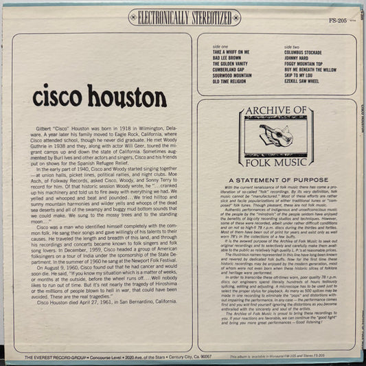 Cisco Houston - Cisco Houston - LP 2