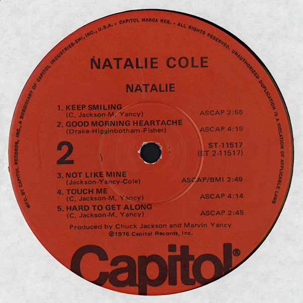 Natalie Cole - Natalie - LP 4