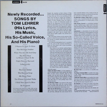 Tom Lehrer - Songs By Tom Lehrer - LP 2