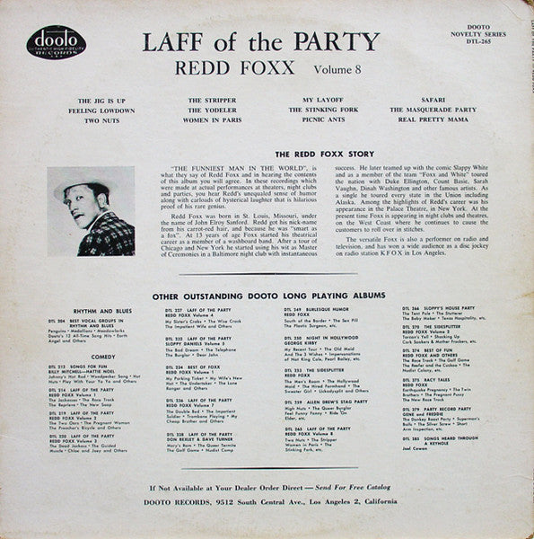 Redd Foxx - Laff Of The Party Volume 8 - Vinyl, LP, Album 2