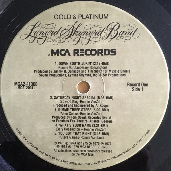 Lynyrd Skynyrd Band - Gold & Platinum - LP 4