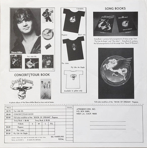 The Steve Miller Band* - Book Of Dreams - Vinyl, LP, Album 9
