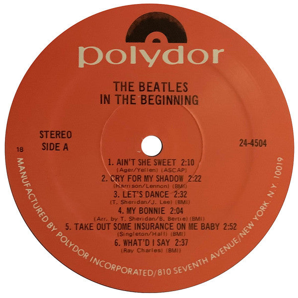 The Beatles Featuring Tony Sheridan - In The Beginning (Circa 1960) - LP 3