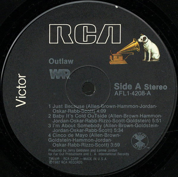 War - Outlaw - LP 3