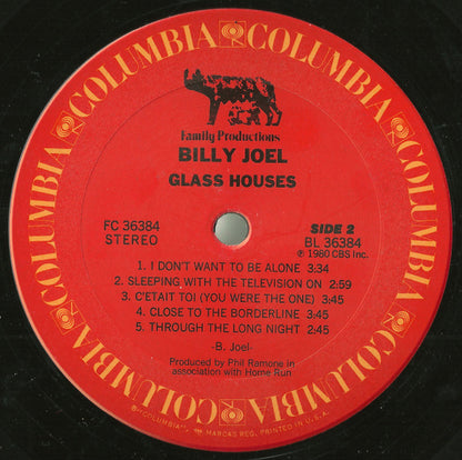 Billy Joel - Glass Houses - LP 4