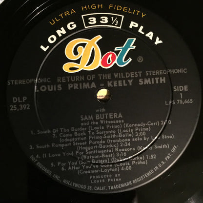 Louis Prima & Keely Smith - Return Of The Wildest - LP 3
