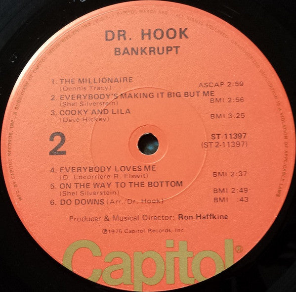 Dr. Hook - Bankrupt - Vinyl, LP, Album 4