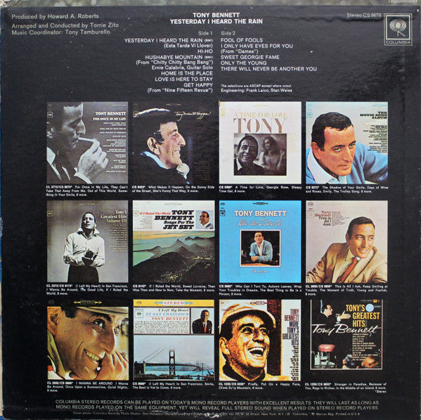 Tony Bennett - Yesterday I Heard The Rain - LP 2