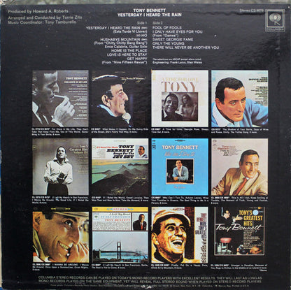 Tony Bennett - Yesterday I Heard The Rain - LP 2