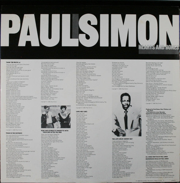 Paul Simon - Hearts And Bones - LP 3