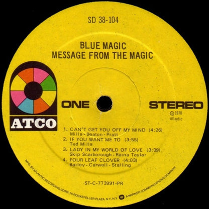 Blue Magic - Message From The Magic - LP 3