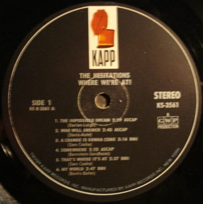 The Hesitations - Where We're At! - LP 2