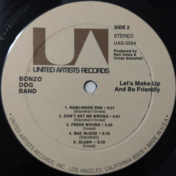 Bonzo Dog Band - Let's Make Up And Be Friendly - LP 4