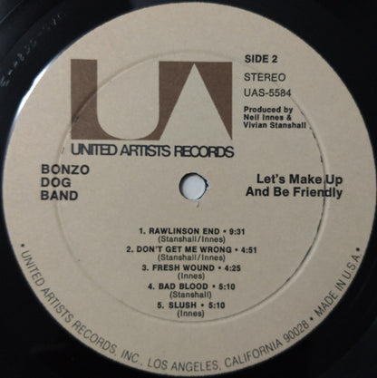 Bonzo Dog Band - Let's Make Up And Be Friendly - LP 4