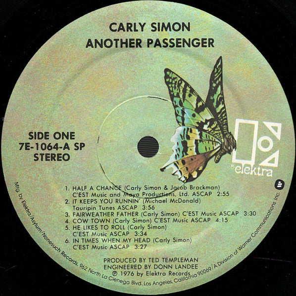 Carly Simon - Another Passenger - LP 3