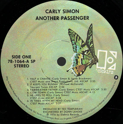 Carly Simon - Another Passenger - LP 3