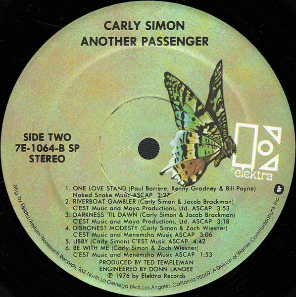 Carly Simon - Another Passenger - LP 4