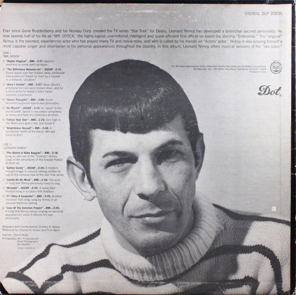 Leonard Nimoy - The Two Sides Of Leonard Nimoy - LP 2