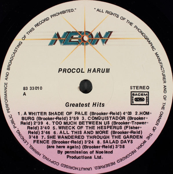 Procol Harum - Greatest Hits - LP 3