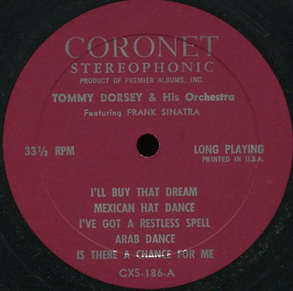 Tommy Dorsey And His Orchestra, Frank Sinatra - Tommy Dorsey And His Orchestra Featuring Frank Sinatra - LP 3