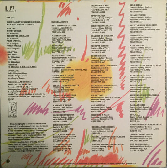 Ellington, Mingus, Roach - Money Jungle - LP 2