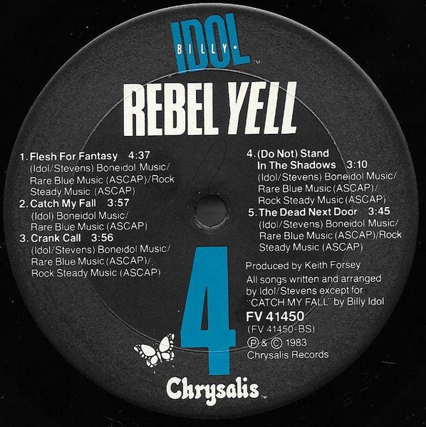 Billy Idol - Rebel Yell - LP 4